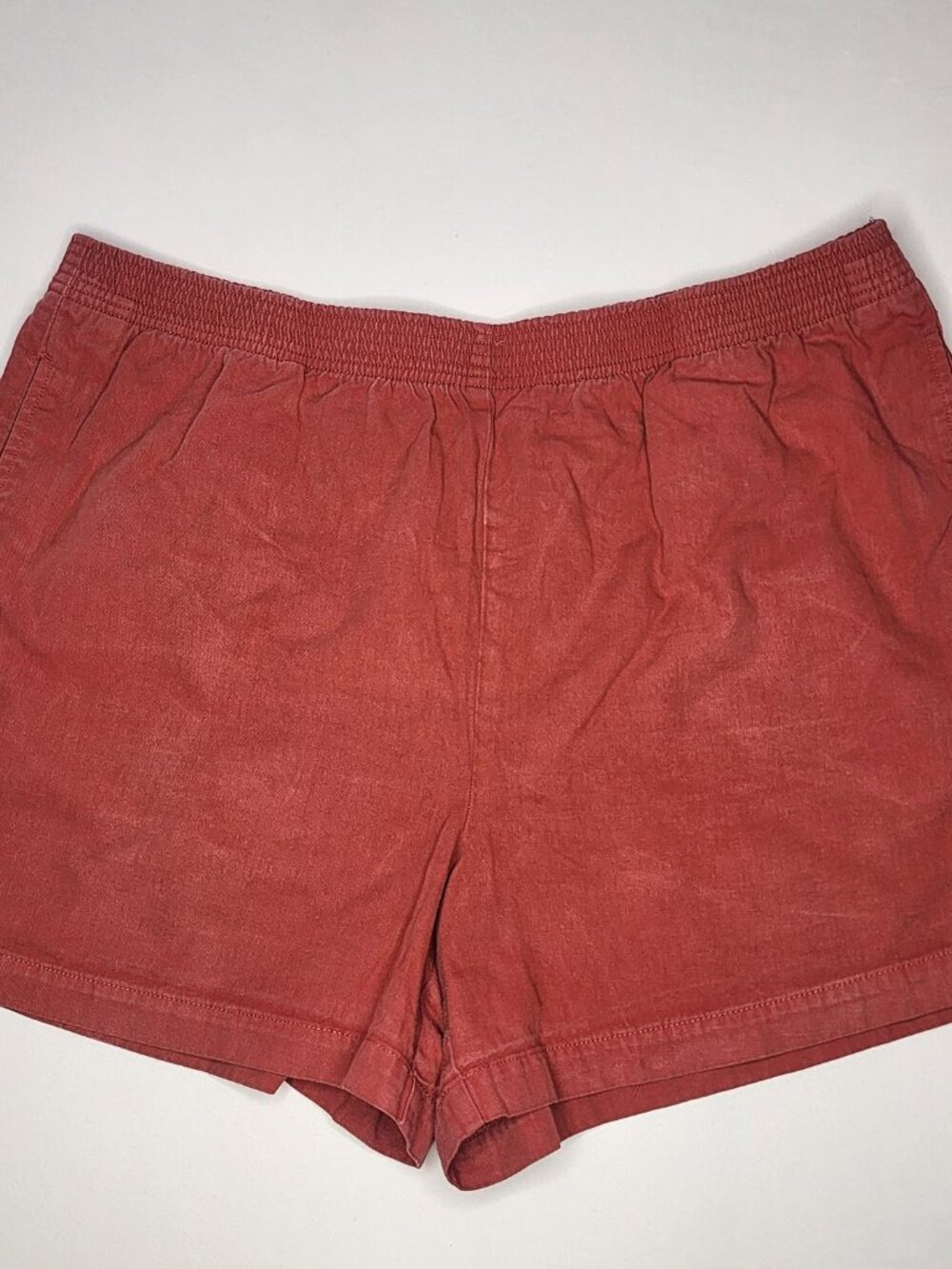 Wilfred Free Salcido-Style Pull-On Shorts Rust, 2XL Cotton Linen Blend